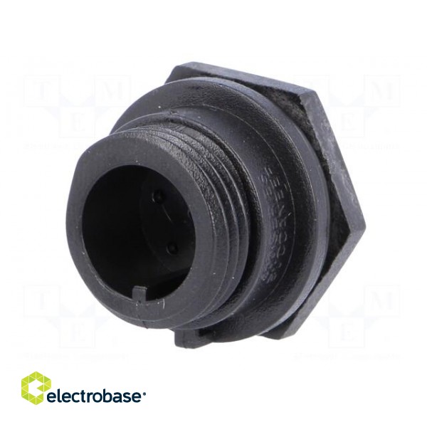 Connector: circular | socket | male | PIN: 6 | w/o contacts | IP68 | 125V image 2