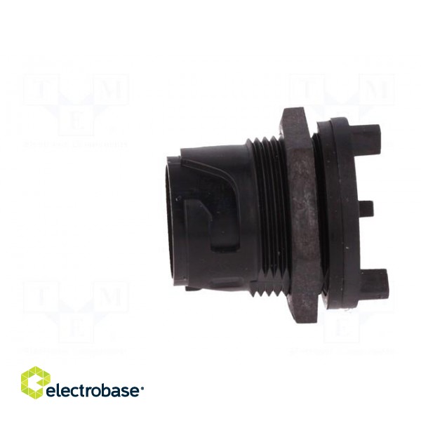 Connector: circular | socket | male | PIN: 6 | w/o contacts | UL94V-0 фото 3