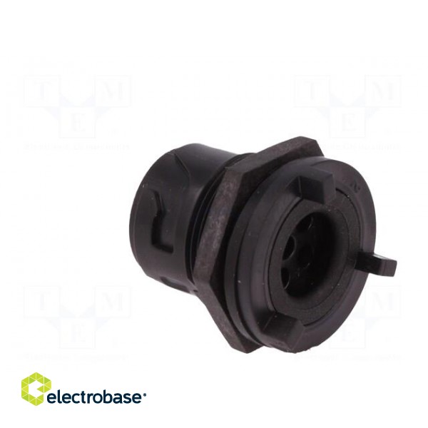 Connector: circular | socket | male | PIN: 6 | w/o contacts | UL94V-0 image 4