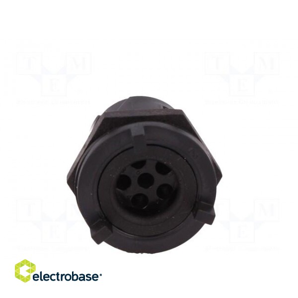 Connector: circular | socket | male | PIN: 6 | w/o contacts | UL94V-0 фото 5