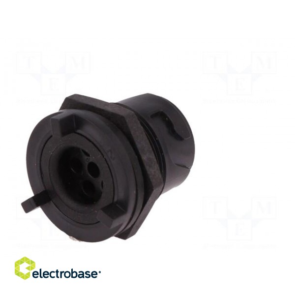 Connector: circular | socket | male | PIN: 6 | w/o contacts | UL94V-0 image 6