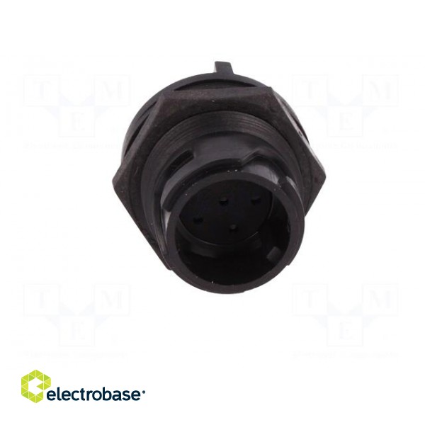 Connector: circular | socket | male | PIN: 6 | w/o contacts | UL94V-0 фото 9