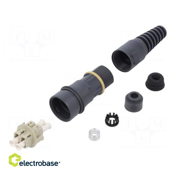 Connector: fiber optic | patchcord | PIN: 2 | multi mode duplex (MM) image 2