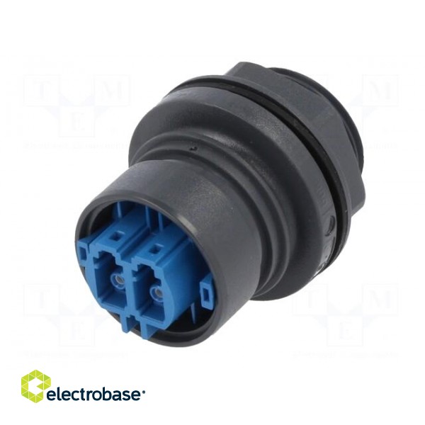 Connector: fiber optic | PIN: 2 | single mode duplex (SM) | bayonet фото 2