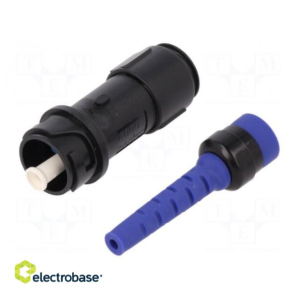 Connector: fiber optic | plug | PIN: 1 | bayonet,external bayonet image 1