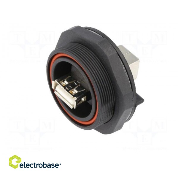 Connector: USB A | socket | PIN: 4 | threaded joint | USB Buccaneer image 2