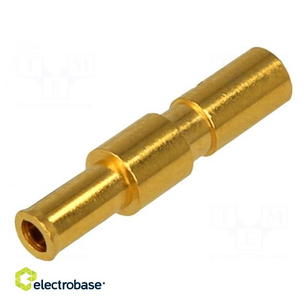 Contact | female | copper alloy | gold-plated | 24AWG÷20AWG | crimped