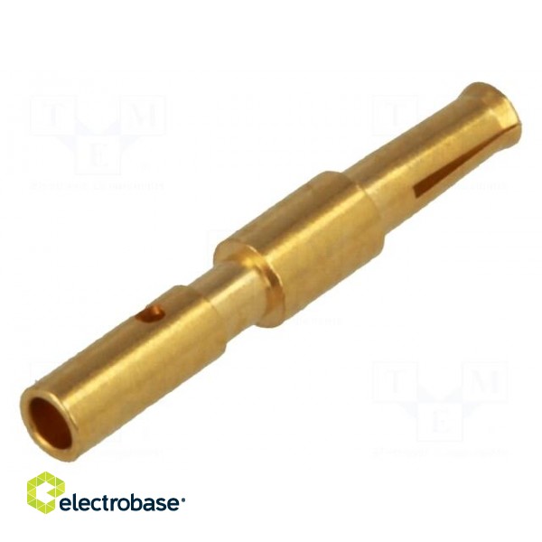 Contact | female | copper alloy | gold-plated | 26AWG÷22AWG | crimped