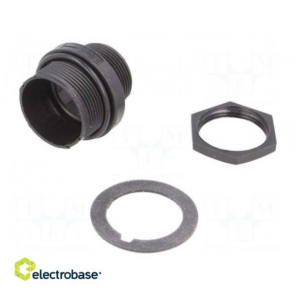 Enclosure: for circular connectors | with protective cap image 1