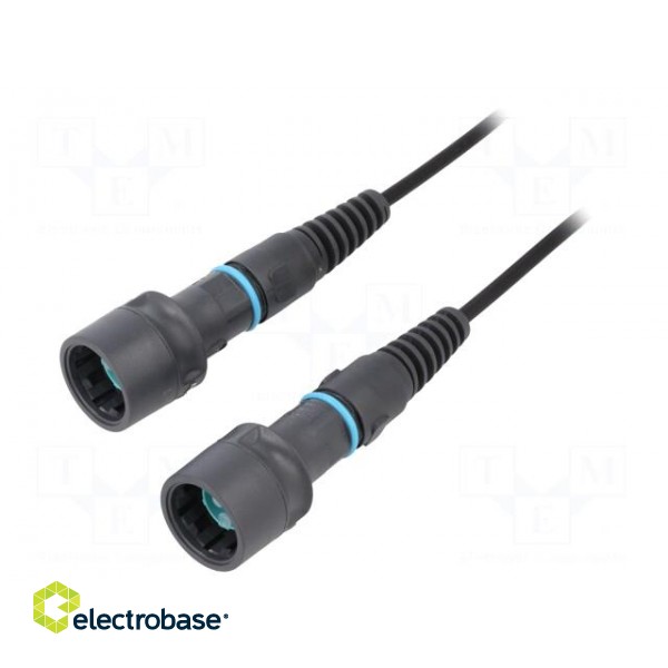 Connector: fiber optic | patchcord | PIN: 2 | multi mode duplex (MM) фото 1