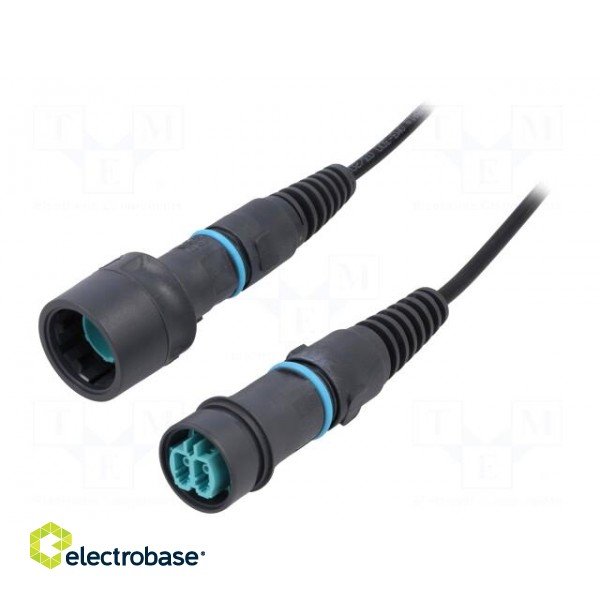 Connector: fiber optic | patchcord | PIN: 2 | multi mode duplex (MM) paveikslėlis 1