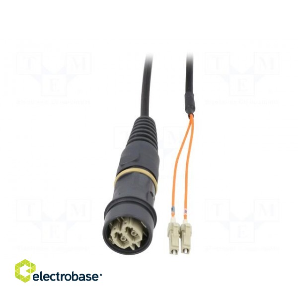 Connector: fiber optic | patchcord | PIN: 2 | multi mode duplex (MM) paveikslėlis 2