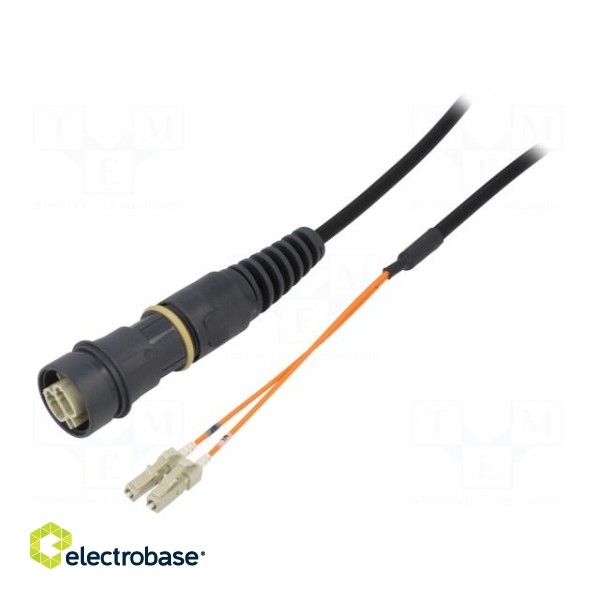 Connector: fiber optic | patchcord | PIN: 2 | multi mode duplex (MM)