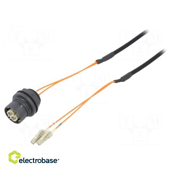 Connector: fiber optic | patchcord | PIN: 2 | multi mode duplex (MM) фото 1