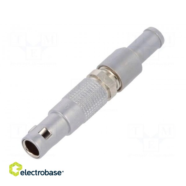 Connector: circular | 00 | plug | male | PIN: 3 | soldering | for cable | 3A image 1