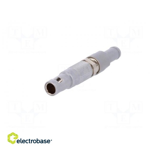 Connector: circular | 00 | plug | male | PIN: 3 | soldering | for cable | 3A image 2