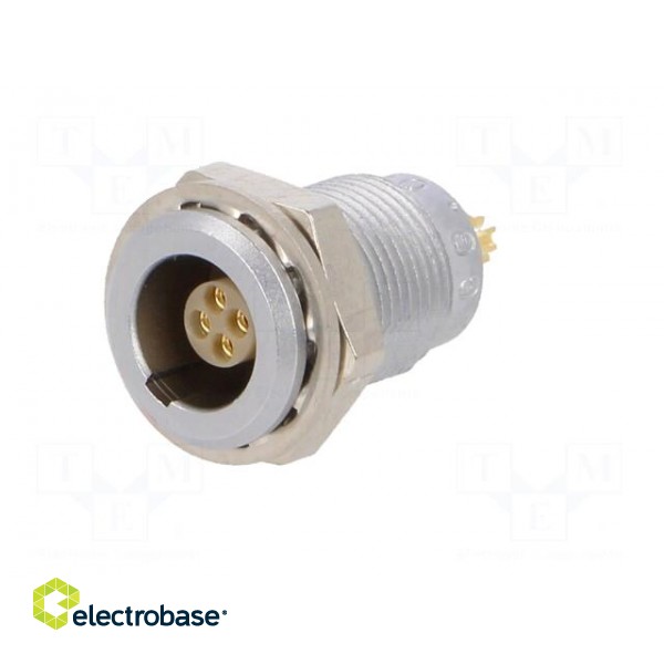 Connector: circular | 00 | socket | female | PIN: 4 | soldering | 2A | IP50 image 2