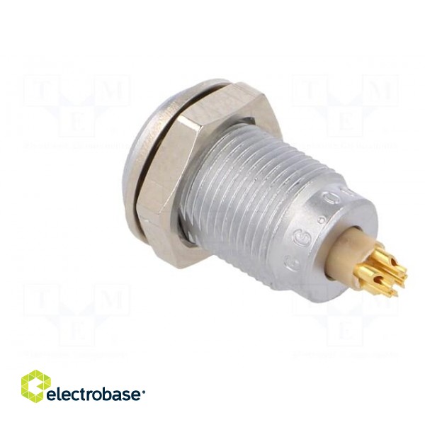 Connector: circular | 00 | socket | female | PIN: 4 | soldering | 2A | IP50 image 4