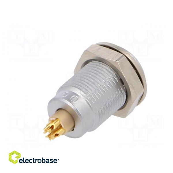Connector: circular | 00 | socket | female | PIN: 4 | soldering | 2A | IP50 image 6