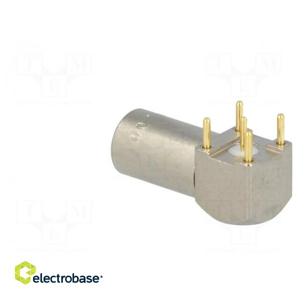 Connector: coaxial | 00 | socket | female | THT | on PCBs | 4A | angled 90° image 4