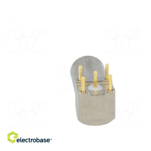 Connector: coaxial | 00 | socket | female | THT | on PCBs | 4A | angled 90° image 5