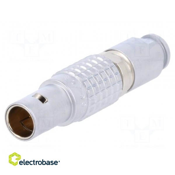 Connector: circular | 0B | plug | male | PIN: 9 | soldering | for cable | 2A