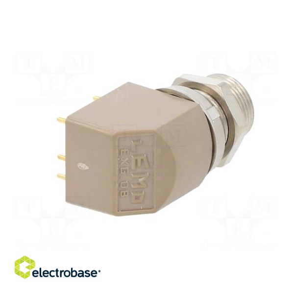 Connector: circular | 0B | socket | female | PIN: 5 | THT | 6.5A | IP50 image 6