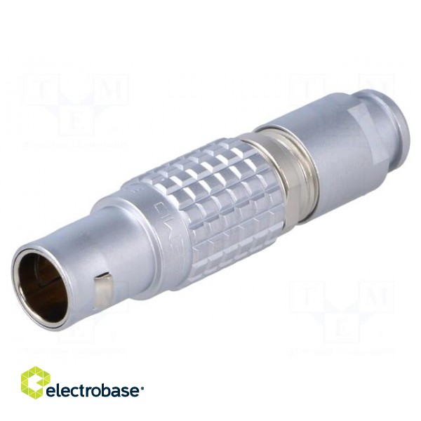Connector: circular | Series: 1B | plug | male | soldering | for cable фото 1
