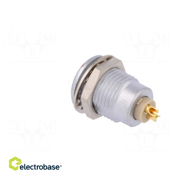 Connector: circular | Series: 1B | socket | female | soldering | PIN: 2 image 4