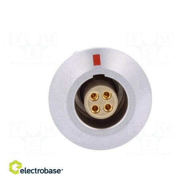 Connector: circular | Series: 1B | socket | female | soldering | PIN: 4 фото 9