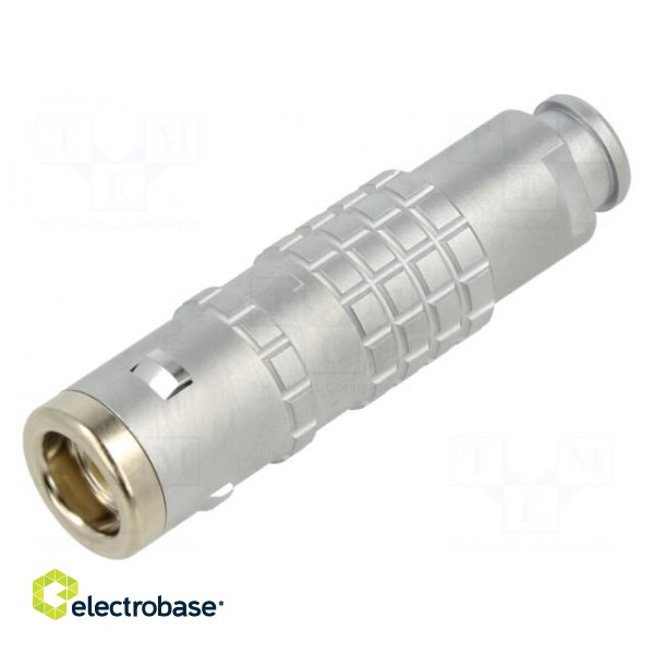 Connector: circular | 1E | plug | male | PIN: 3 | soldering | for cable фото 1
