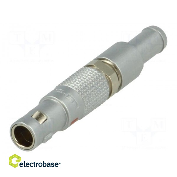 Connector: circular | 00 | plug | male | PIN: 2 | soldering | for cable image 1