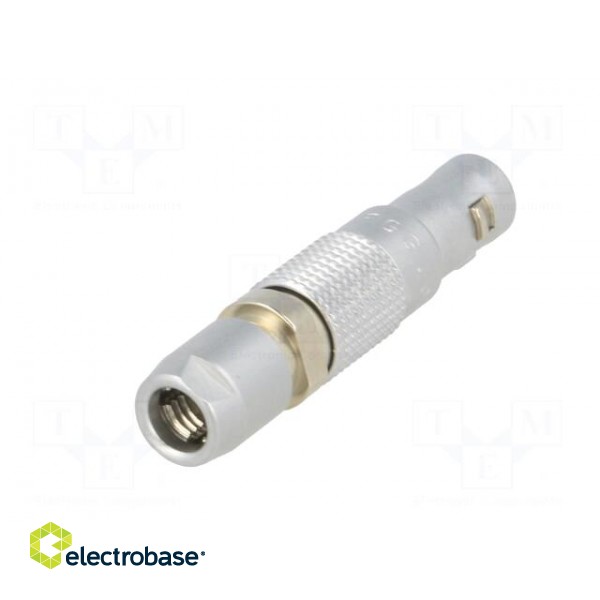 Connector: circular | 00 | plug | male | PIN: 4 | soldering | for cable | 2A image 6