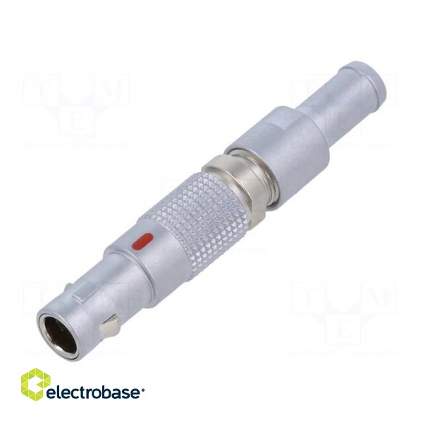 Connector: circular | 00 | plug | male | PIN: 6 | soldering | for cable