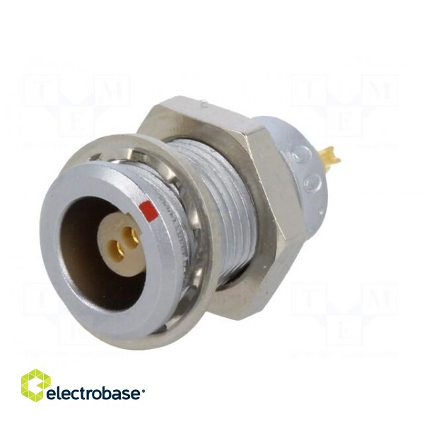 Connector: circular | Series: 00 | socket | female | soldering | PIN: 2 image 2