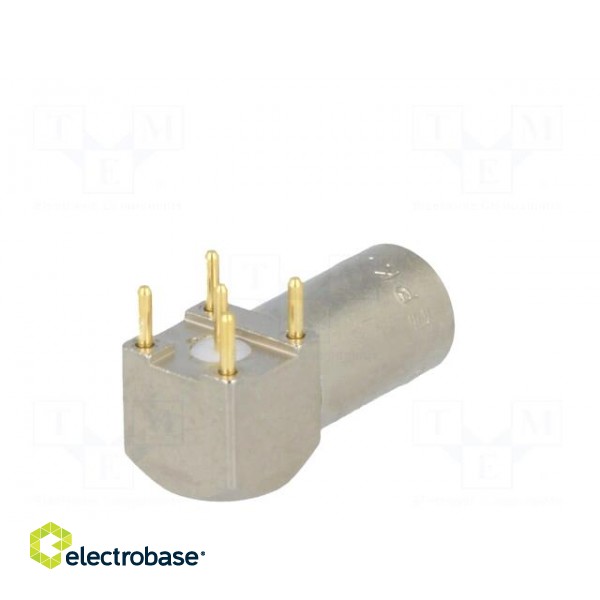 Connector: coaxial | 00 | socket | female | THT | on PCBs | 4A | angled 90° image 6