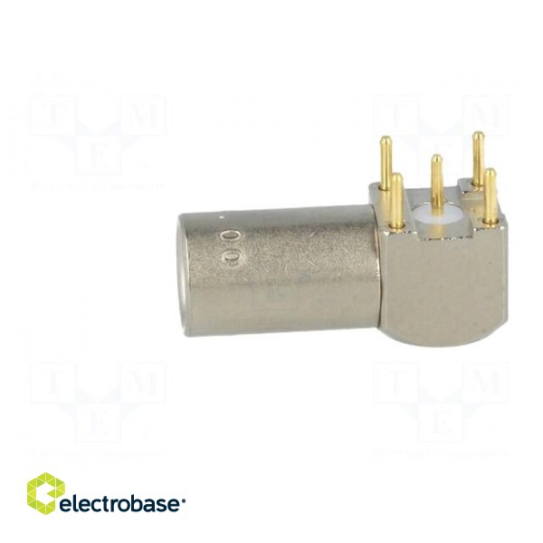 Connector: coaxial | 00 | socket | female | THT | on PCBs | 4A | angled 90° image 3