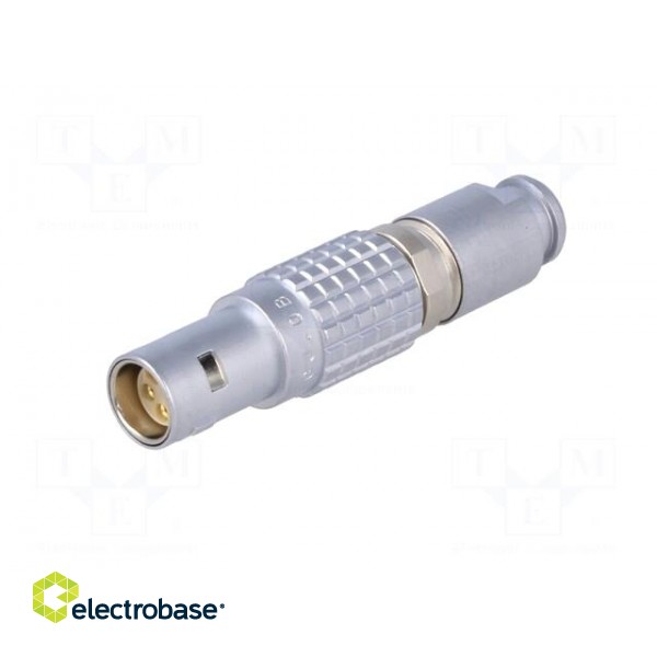 Connector: circular | 0B | plug | female | PIN: 5 | soldering | for cable image 2