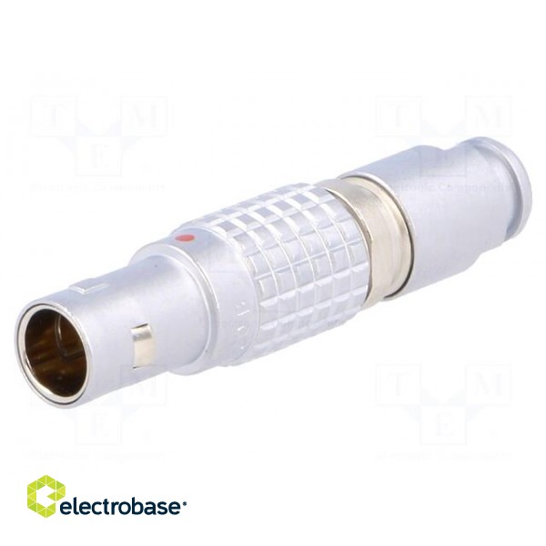 Connector: circular | Series: 0B | plug | male | soldering | for cable image 1