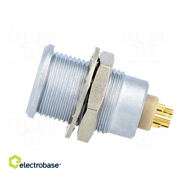 Connector: circular | 0B | socket | female | PIN: 4 | soldering | 7A | IP50 image 3