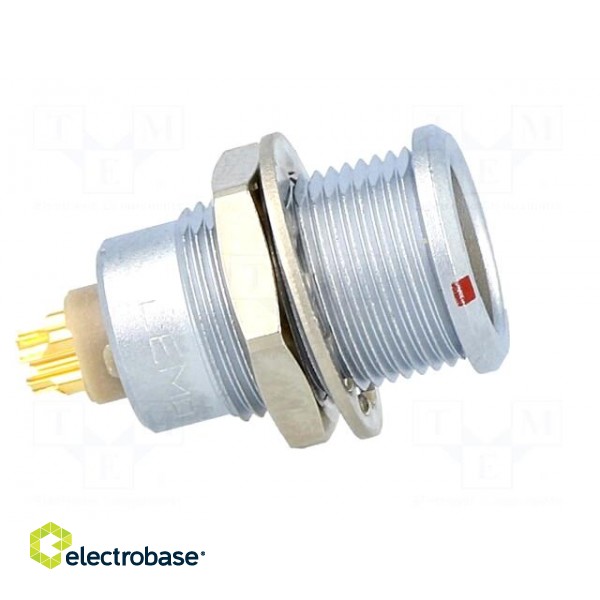 Connector: circular | 0B | socket | female | PIN: 4 | soldering | 7A | IP50 image 7