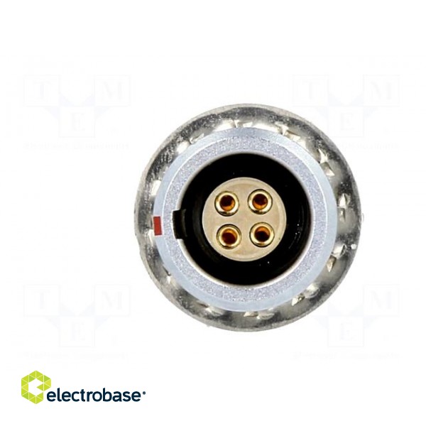 Connector: circular | 0B | socket | female | PIN: 4 | soldering | 7A | IP50 image 9