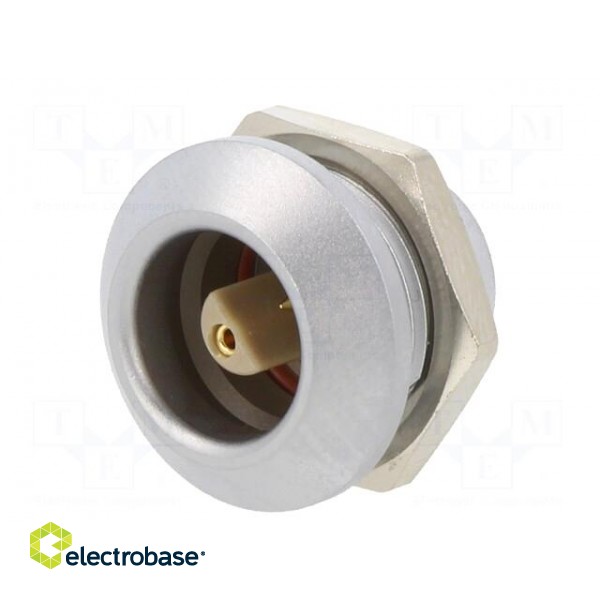 Connector: circular | 0E | socket | female | PIN: 2 | soldering | 10A | IP68 image 2