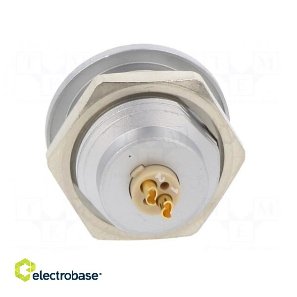 Connector: circular | 0E | socket | female | PIN: 2 | soldering | 10A | IP68 image 5