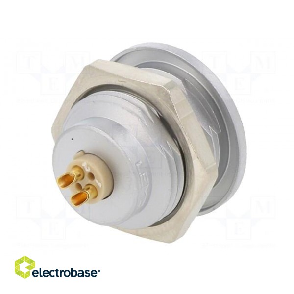 Connector: circular | 0E | socket | female | PIN: 2 | soldering | 10A | IP68 image 6
