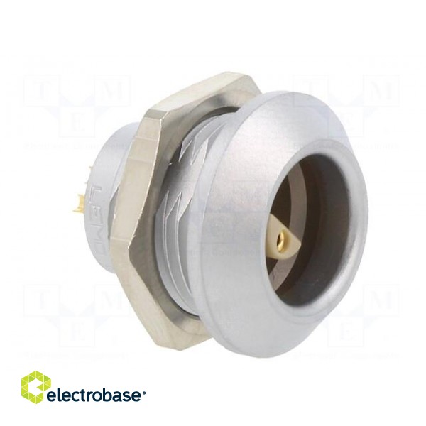 Connector: circular | 0E | socket | female | PIN: 2 | soldering | 10A | IP68 image 8