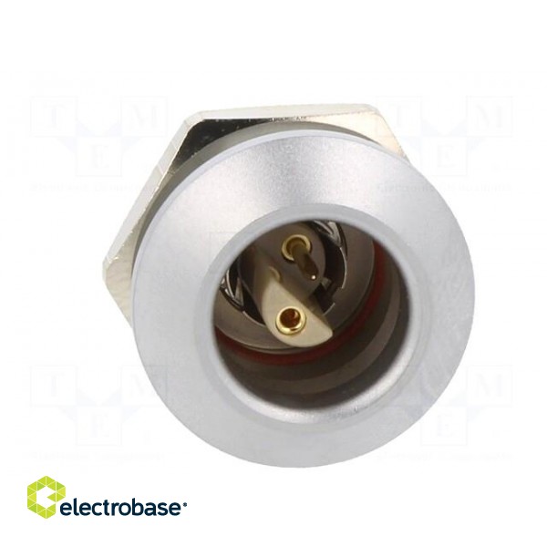 Connector: circular | 0E | socket | female | PIN: 2 | soldering | 10A | IP68 image 9