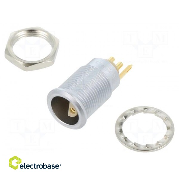 Connector: circular | Series: 0S | socket | male/female | soldering image 1