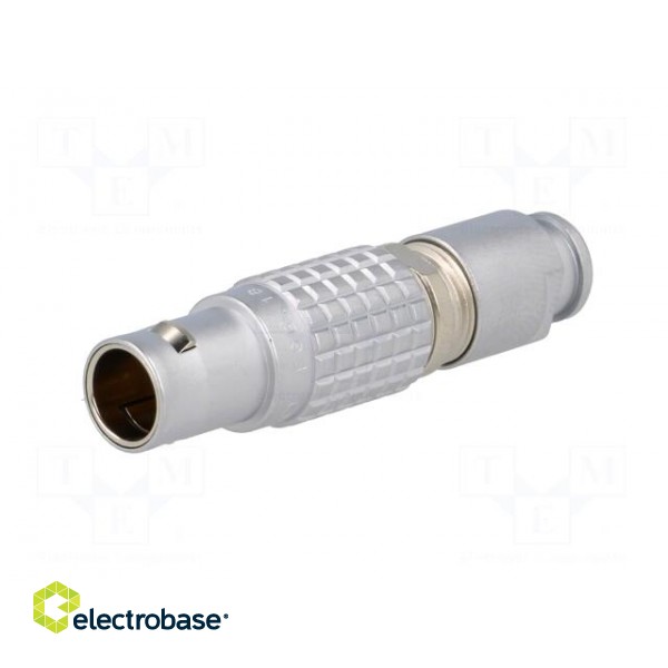 Connector: circular | 1B | plug | male | PIN: 4 | soldering | for cable image 2