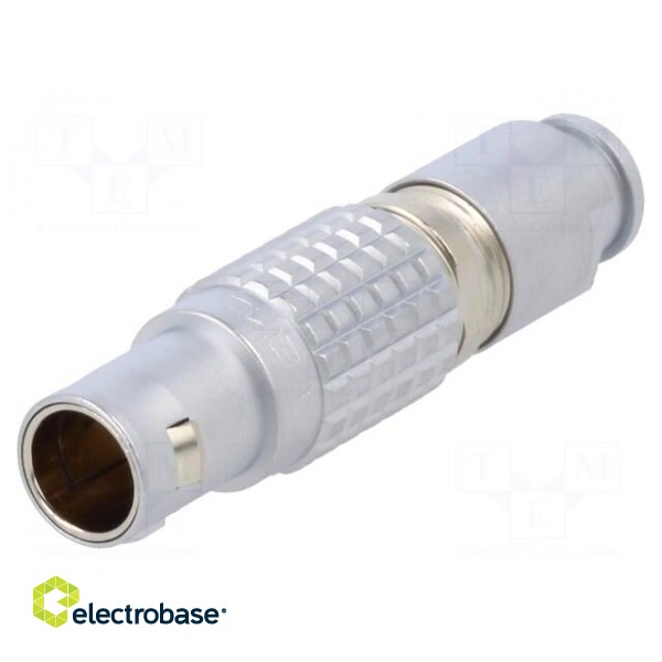 Connector: circular | 1B | plug | male | PIN: 5 | soldering | for cable | 9A image 1